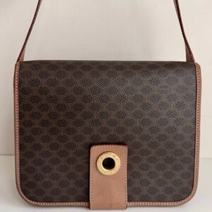 Authentic Celine Macadam M14 Flap Crossbody Bag
